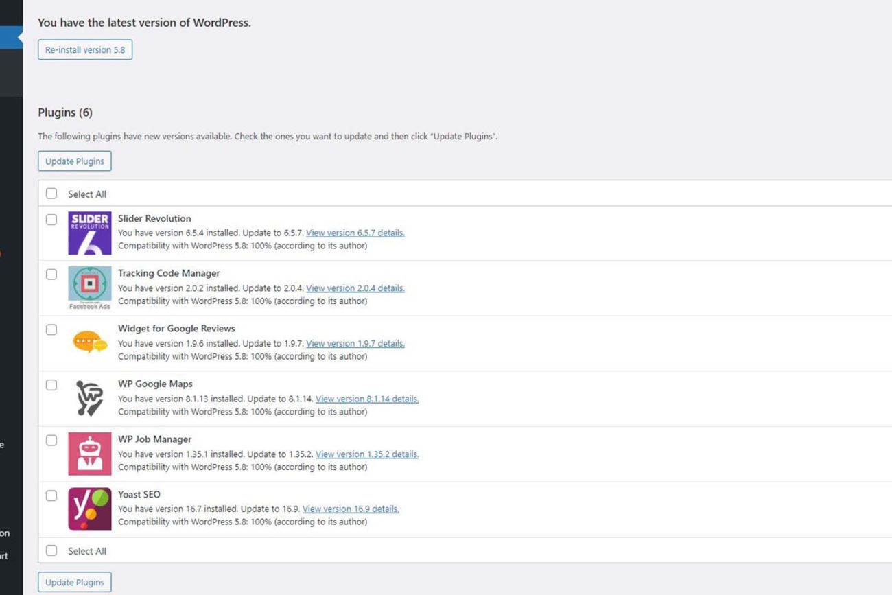 Wordpress website maintenance plan